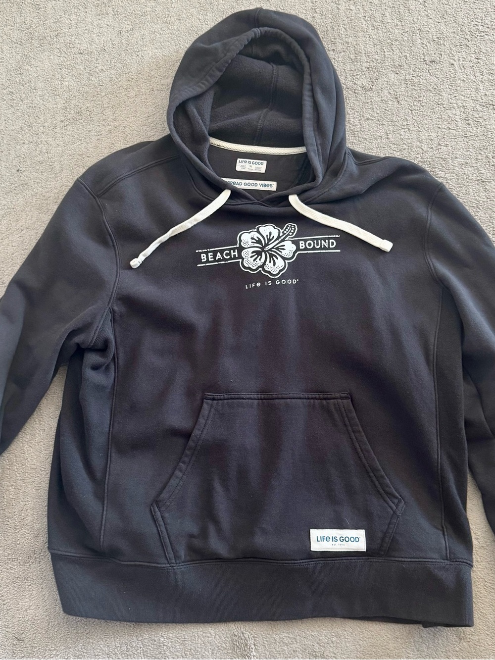 Life is Good Beach Bound Hoodie - Black